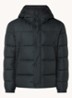 Regular-fit puffer jack van waterafstotend materiaal - Antraciet