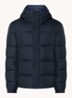 Regular-fit puffer jack van waterafstotend materiaal - Donkerblauw