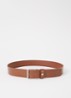 Riem van leer  - Hazelnootbruin