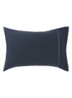 Sense kussensloop in katoenblend - Blauw