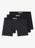 Set van drie boxershorts van stretchkatoen - Zwart