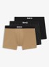 Set van drie boxershorts van stretchkatoen - Open Beige-282 / Beige