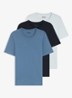 Set van drie katoenen T-shirts met logostiksel - Roze