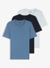 Set van drie katoenen T-shirts met logostiksel - Roze