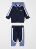 Set van sweatvest met joggingbroek 2-delig - Donkerblauw