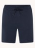 Short van katoenen sweatstof met logopatch - Dark Blue-404 / Blauw