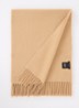Sjaal van wol 165 x 30 cm - Camel