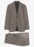 Slim fit 2-delig pak met klepzakken - Dark Brown-209 / Bruin