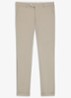 Slim-fit broek van wasbaar stretchkatoen - Beige