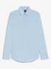 Slim-fit overhemd in gemakkelijk te strijken katoenen popeline met stretch - Light/Pastel Blue-452 / Blauw