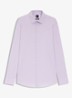 Slim-fit overhemd in gemakkelijk te strijken katoenen popeline met stretch - Light/Pastel Purple-533 / Paars