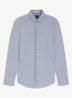 Slim fit overhemd met print - Donkerblauw