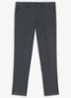 Slim fit pantalon met visgraatdessin - Antraciet