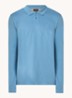 Slim fit polo van katoen - Blauwgrijs