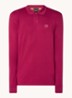 Slim fit polo van katoen - Kersenrood