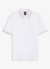 Slim fit polo van katoen - Wit
