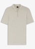 Slim-fit polo van stretchkatoen met logopatch - Open Grey-070 / Grijs