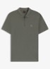 Slim-fit polo van stretchkatoen met logopatch - Open Grey-076 / Grijs