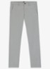 Slim-fit satijnen chino van stretchkatoen - Silver-041 / Grijs