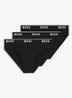 Slip met logoband in 3-pack - Zwart