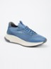 Sneaker met gebreid bovenwerk en suède details - Petrol