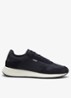 Sneakers met details van suède - Donkerblauw