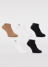 Sokken met logo in 5-pack - Bruin