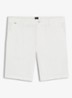 Straight fit korte broek met steekzakken - Wit