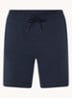 Straight fit korte broek van sweatstof met logopatch - Dark Blue-404 / Blauw