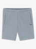 Straight fit korte joggingbroek in katoenblend - Dark Grey-026