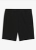 Straight fit korte joggingbroek in katoenblend - Black-002
