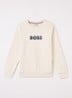 Sweater met logoprint - Creme