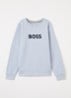 Sweater met logoprint - Lichtblauw