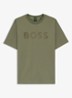 T-shirt met logo - Khaki