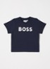 T-shirt met logoprint - Donkerblauw