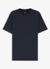 T-shirt met streepprint en ronde hals - Blauw