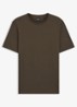 T-shirt met structuur - Open Green-342 / Groen