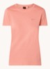 T-shirt van katoenen jersey met logodetail - Light /Pastel Pink-689 / Roze