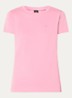 T-shirt van katoenen jersey met logodetail - Open Purple-554 / Roze