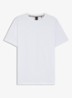 T-shirt van katoenen jersey met logodetail - Wit
