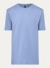 T-shirt van katoenen jersey met logodetail - Middenblauw