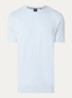 T-shirt van katoenen jersey met logodetail - Lichtblauw