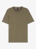 T-shirt van katoenen jersey met logodetail - Open Brown / bruin