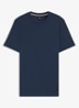 T-shirt van katoenen jersey met logodetail - Royalblauw