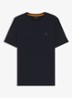 T-shirt van katoenen jersey met logopatch - Donkerblauw