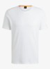 T-shirt van katoenen jersey met logopatch - Wit