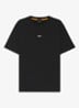 T-shirt van stretchkatoen met contrastlogo - Black-001 / Zwart