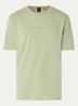 T-shirt van stretchkatoen met contrastlogo - Open Green-370 / Groen