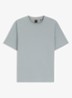 T-shirt van stretchkatoen met contrastlogo - Open Grey-084 / Grijs