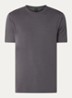 T-shirt van stretchkatoen met logodetail - Dark Grey-027 / Grijs